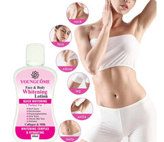 YOUNGCOME 60ml Face Body Whitening Lotion Underarm Brightening Private Underarm Body Cream Legs Whitening Parts