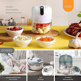 250 Ml Mini Usb Rechargeable Kitchen Electric Food Processor Chopper
