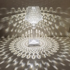 New Crystal Table Lamp With Built-in Battery Portable Touch Diamond Desk Lamp