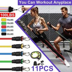 11(PCS) Power Exercise Resistance Band For Men & Women