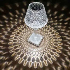 New Crystal Table Lamp With Built-in Battery Portable Touch Diamond Desk Lamp