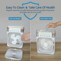 Portable Air Conditioner Fan, Mini Evaporative Air Cooler Direct Usb Electric